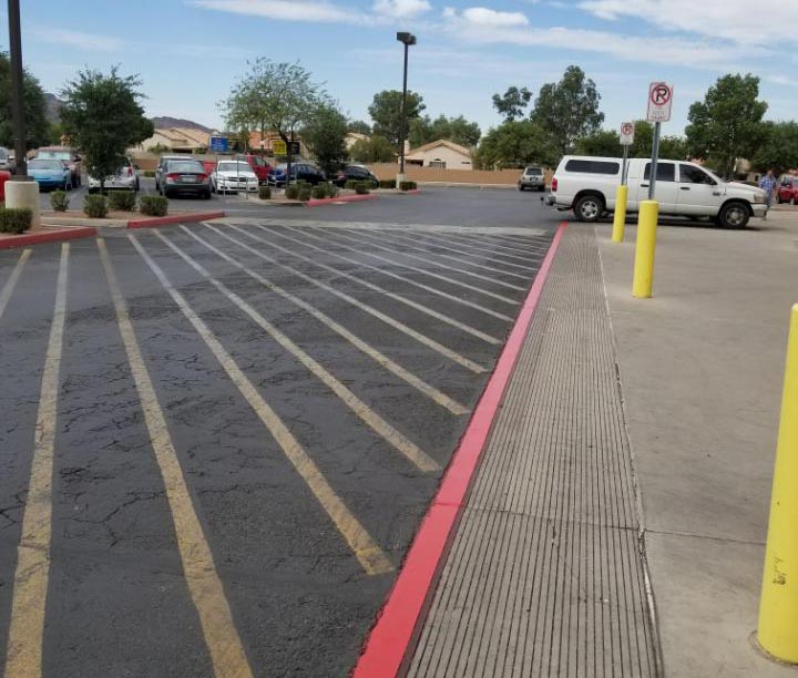 Curb Painting For Tucson Shopping Centers